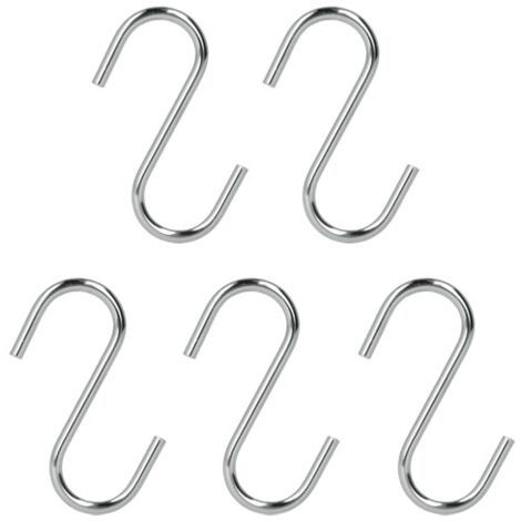 Metaltex S-Haken verchromt 7 cm im 5er-Set