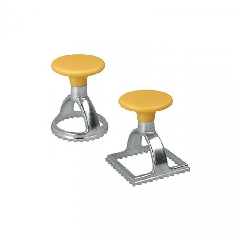 Metaltex - Set 2 Formes Couper Fermer Ravioli Carré Rond
