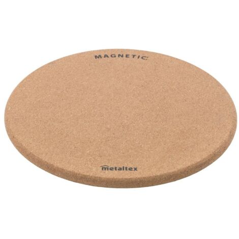 Metaltex Sottobicchiere in sughero magnetico da 20 cm, con magnete, protegge tavolo, bancone, superfici