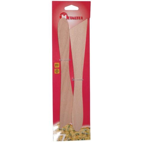 METALTEX - Spatule bois 30cm en lot de 2 589704