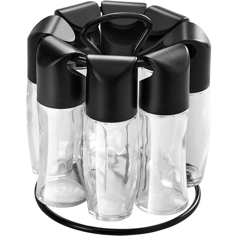 Spice Rack Carousel Spice-8 - Black - Metaltex