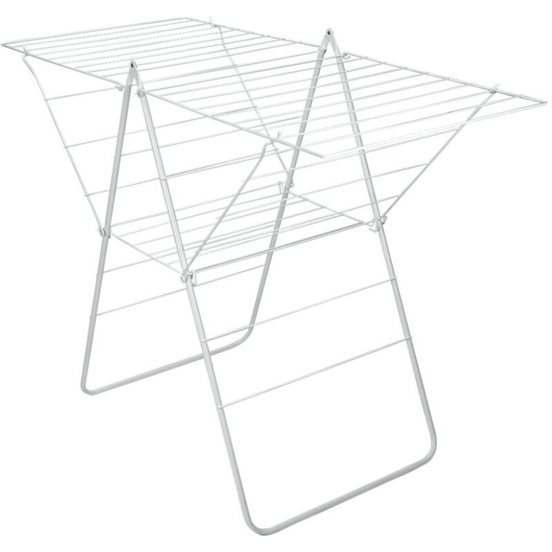 Metaltex - tendoir à linge Rotterdam 25 m 134x58x98 cm Blanc