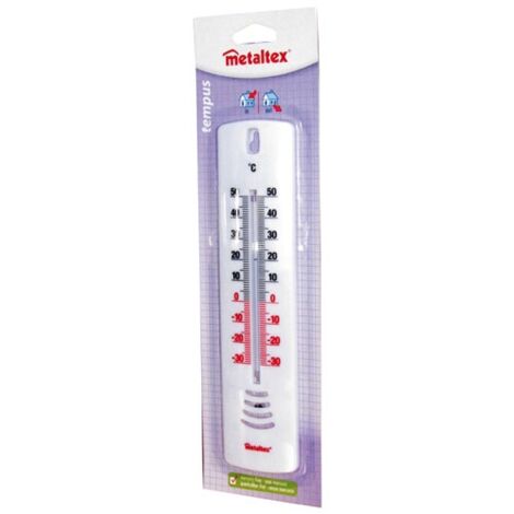 Metaltex Thermomètre intérieur extérieur plastique 25 cm