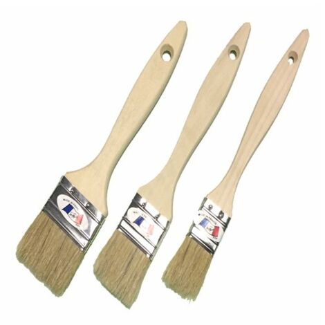 Metaltop – Pinceau queue morue peinture 30 mm – Soie extra fine pour tous types de peinture – Fer poli – Application facile et durable