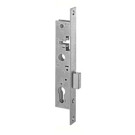 Metalux F113360010 Serrure pour cylindre européen pêne dormant seul axe 21 mm 13/36 avec gâche