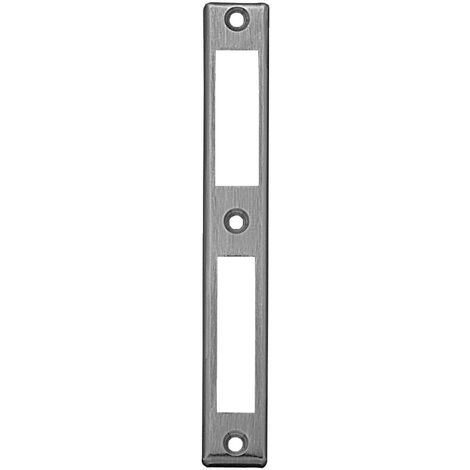 Metalux – Gâche inox pour serrures multipoints à pêne dormant 178 x 24 x 6 mm – Résistante à la corrosion – Installation rapide – F141060000 - CAL 3 P