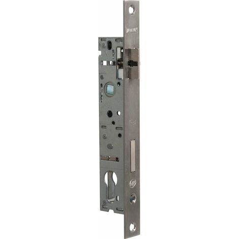 Metalux – Serrure à larder monopoint 24 mm – Pêne dormant basculant – Traitement anti-corrosion – Pour portes métalliques