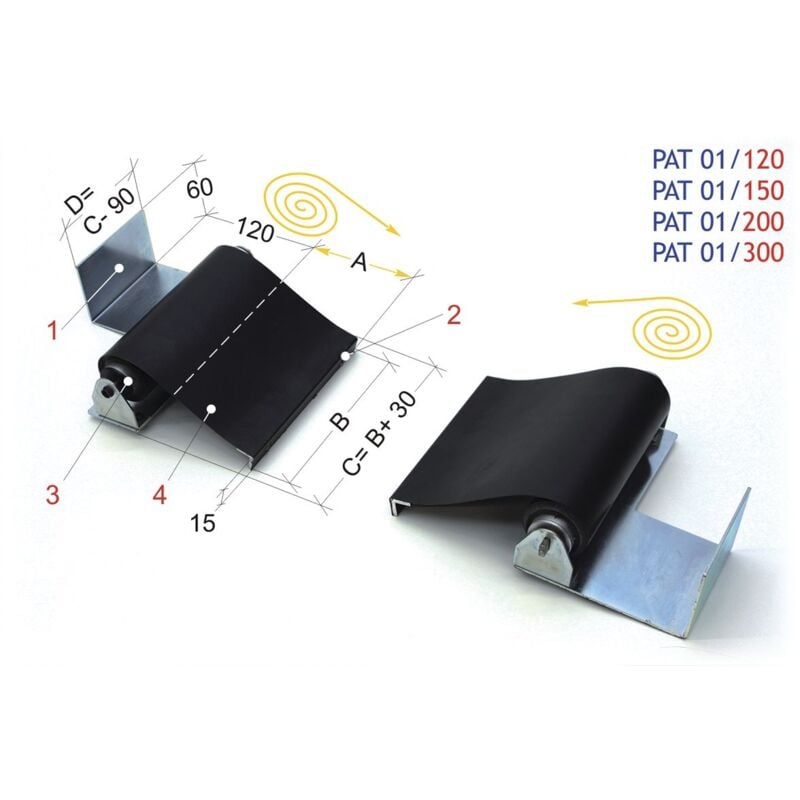 Protection de tour vis-mère Tecnopiu pat 01/120