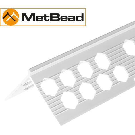 MetBead 4mm PVC Angle Bead 2.5m Pack of 100