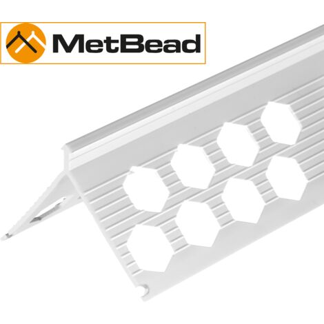 MetBead 6mm PVC Angle Bead 2.5m Pack of 100
