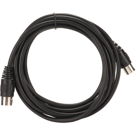 Meter langes DIN 7-poliges Stecker-zu-Stecker-Verlängerungskabel zum Anschluss von Computergeräten und medizinischen Geräten.