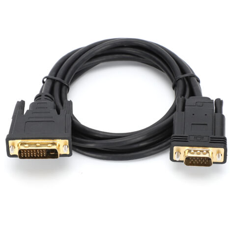 Meter langes DVI-auf-VGA-Adapterkabel (Stecker) für Windows 95-Computer, kompatibel mit 1080p-HD-Video