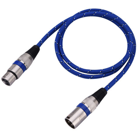 Meter langes XLR-Stecker-auf-3-polige-Buchse-Audiokabel für Mikrofon