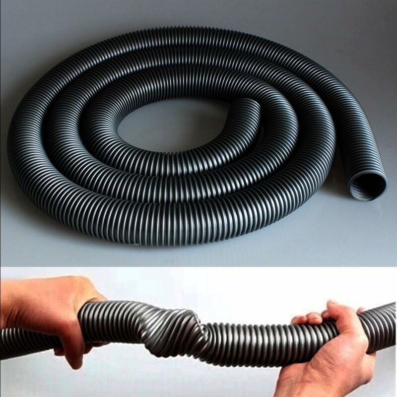 Image of Meter Staubsaugerschlauch, 32 mm flexibler Staubsaugerschlauch, Schwarz, Einheitsgröße