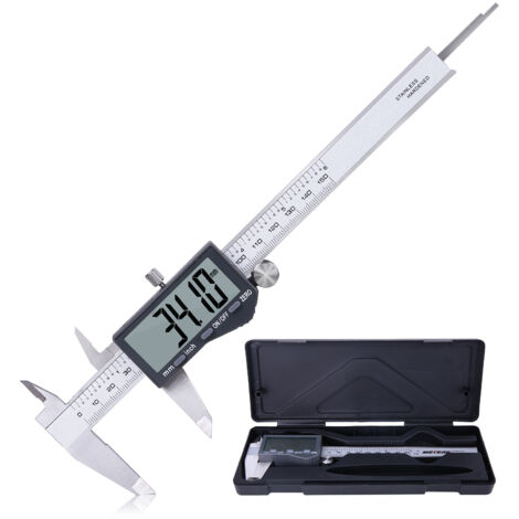 METERK 220-150-160, pied à coulisse de mesure électronique en acier inoxydable de 150 mm