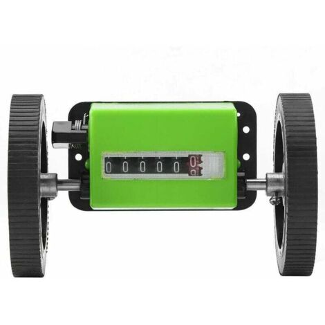 Meterzähler - 1 Stück Mechanischer Längenmeterzähler Rollenrad Grün