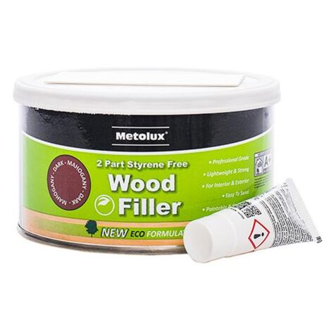 Metolux 2 Part Styrene Free Wood Filler Light Oak 275ml