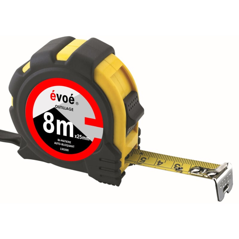 Metre 8M x 25MM bi matiere Evoe 130199