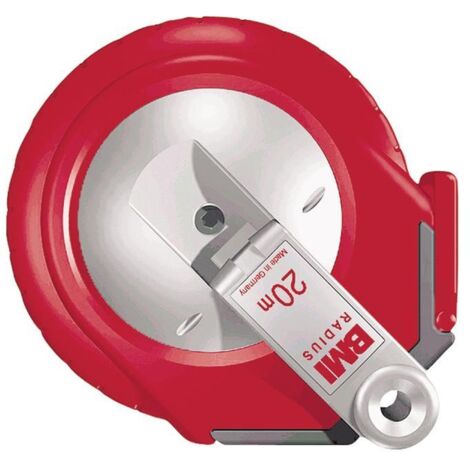 Mètre à ruban acier RADius L.20m mm/- mat Flextop/Pontarit BMI cl. de précis.II