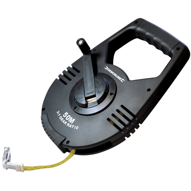 Silverline - mètre d'arpenteur à démultiplication 50 m 250213