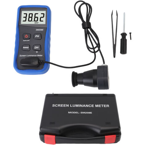 Mètre de luminosité d'écran professionnel avec stockage de données, calibrage et écran couleur - Kit complet incluant sondes et outils