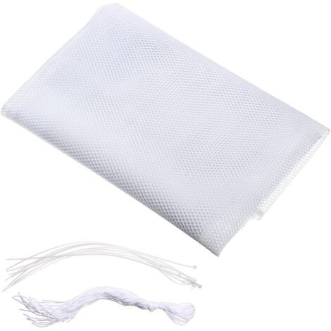 Mètre Filet de Protection pour Bébé et Enfant, Filet de Sécurité pour Balcon et Escalier, Solide et robuste, 77cm(hauteur) 200cm(longueur) (blanc)