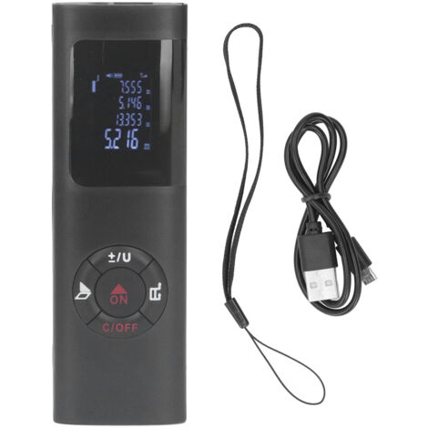 Mètre Laser Rechargeable 60m avec Affichage Numérique pour Mesures de Construction