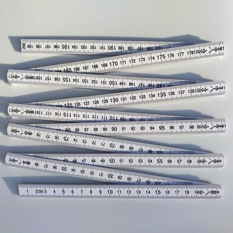 Mètre pliant  10 sections  2 m