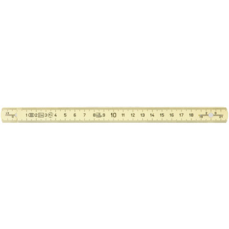 Mètre pliant composite KS, L, 2m - Jaune