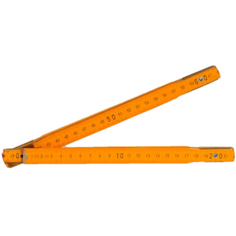 Mètre pliant en bois 1 m jaune N252