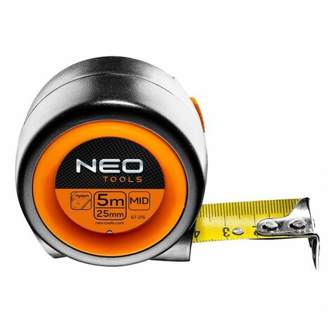 5m/8m Neo Tools Professionnel Mètre ruban magnétique pointe-Métrique Seulement-Taille 