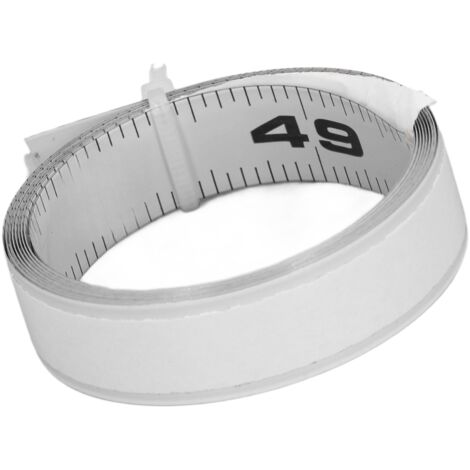 Mètre ruban auto-adhésif de 1,22 m (4 pi) et 1,22 m (48 po) de largeur, sécable, pour établi ou table de scie.