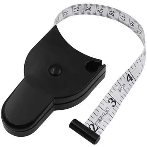 Mètre ruban corporel, noir 150 cm, ruban rétractable, d'occasion