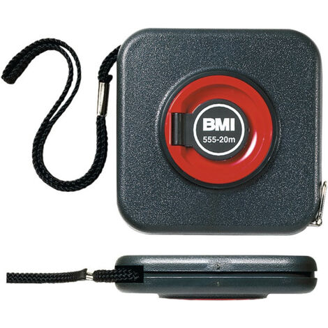 Mètre-ruban de capsule 555 longueur 10 m largeur de bande 10 mm mm/cm EG II réglet en acier BMI