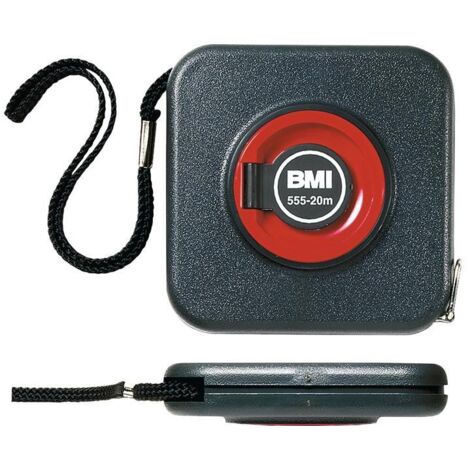Mètre-ruban de capsule 555 longueur 10 m largeur de bande 10 mm mm/cm EG II réglet en acier BMI