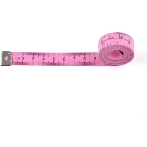 Mètre ruban double face, adapté à la mesure des dimensions corporelles, également petit ruban de couture pour la mesure de la taille du corps et la confection sur mesure - 152 cm.