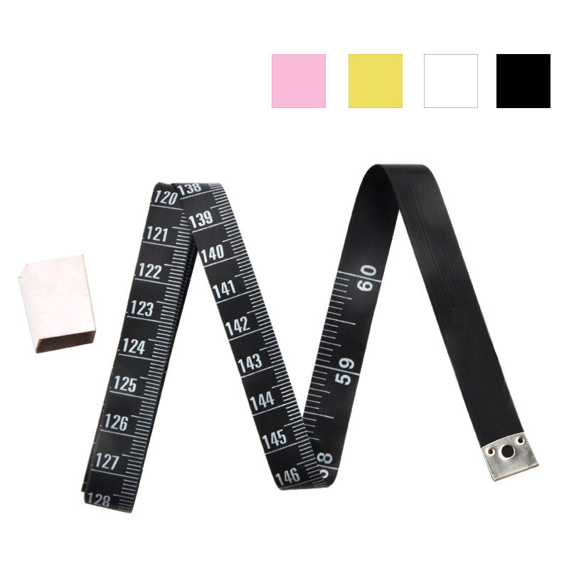 Mètre Ruban Double Face pour Mesures Corporelles 150CM Ruban à Mesurer 2 en 1 avec Graduation en cm et en Pouces - Noir