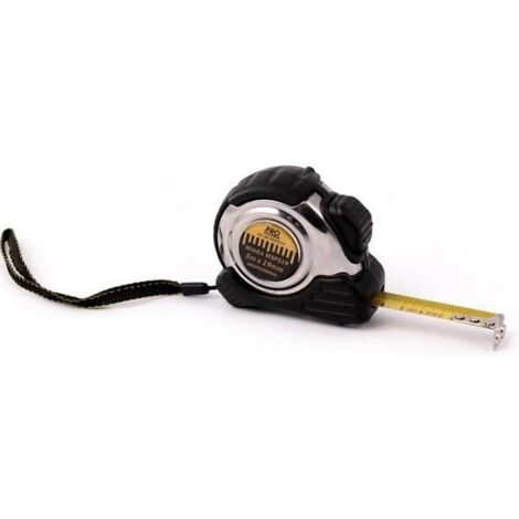 Mètre ruban en acier inoxydable avec aimant 5 m x 19 mm Pro-Tech