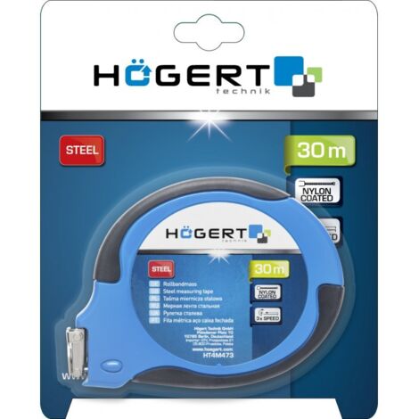 Mètre ruban Hogert HT4M473 30 m
