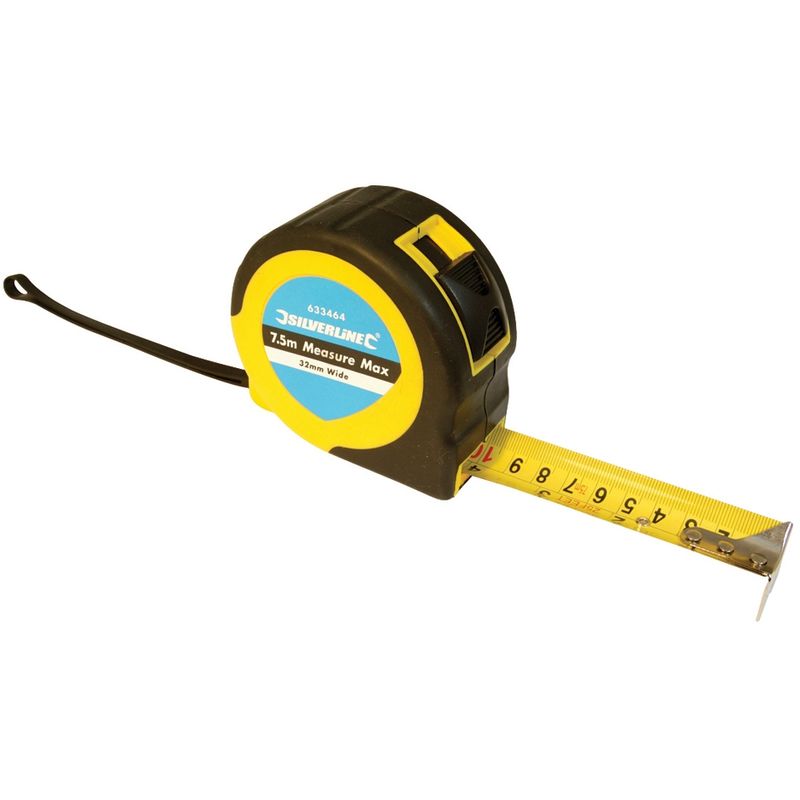 Silverline - mètre ruban measure max 10 m x 32 mm 868502