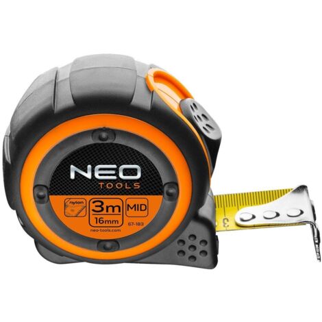 Mètre ruban NEO Roll 3 m - Acier, magnétique, durable