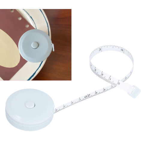 Mètre ruban souple ABS 1,5m, Mesure corporelle pour femmes, Fixation élastique, Mini instrument de mesure