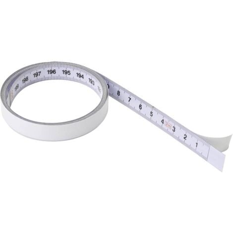 Mètre-ruban TO-7427325 auto-adhésif 200 cm acier