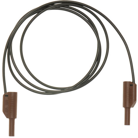 Metrel A 1342 Sicherheits-Messleitung Bananenstecker 4 mm Bananenstecker 4 mm 1.50 m Schwarz, Braun