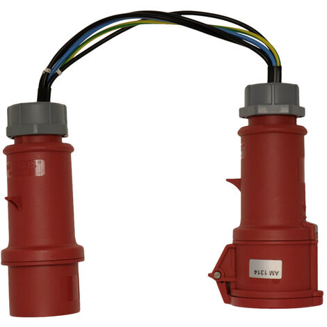 Metrel A 1390 Messadapter  CEE-Kupplung 32 A 5polig - CEE-Stecker 32 A 5polig