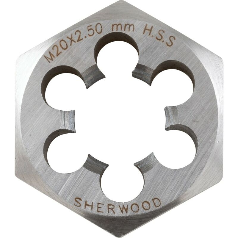 20X2.50MM HSS Hexagon Die Nut - Sherwood
