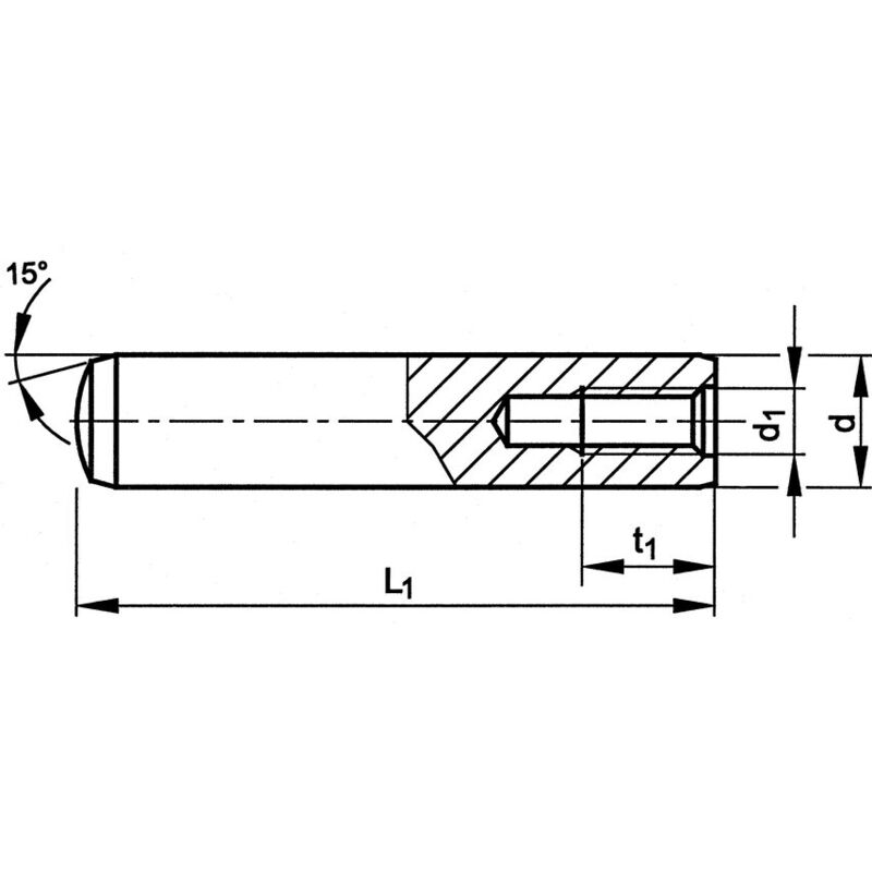 Qualfast - 5X32MM Metric Extractable Dowel Pin c/w Air Flat- you get 5