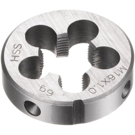 Metric M16 x 1 (Right) Round Thread Dies (HSS), High Speed Steel (HSS), Screw Cutting Die Repair Tool