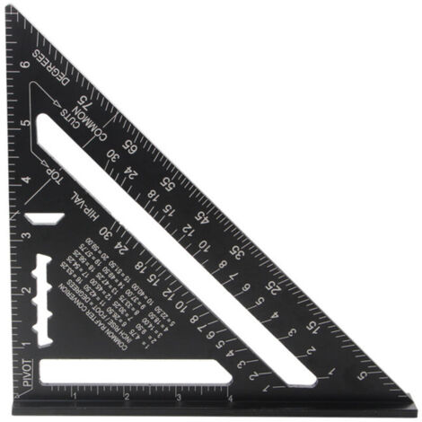 Metric system MULTI FONCTIONS 180 mm Metal Aluminium Regle Équerre Trusquin Guide Raporteur Angle 45 90 Degres/Outils de menuisier/Outil de traçage Guide de menuiserie en bois