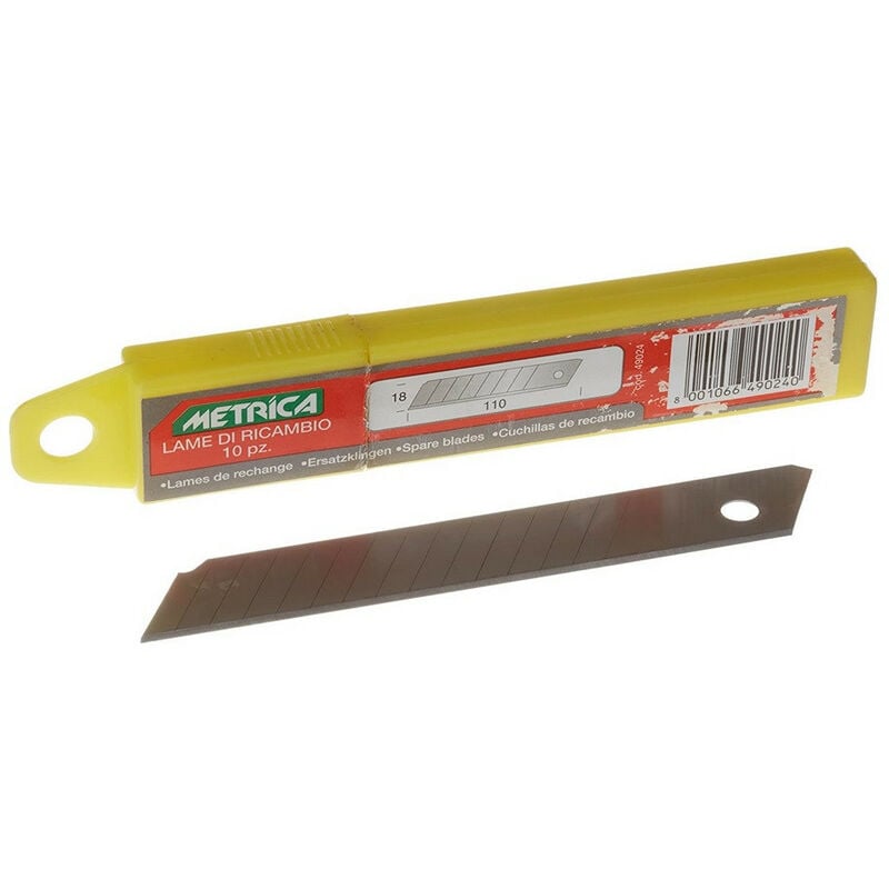 

Metrica - 10 cuchillas de repuesto para cortadora de 18 mm - 49024
